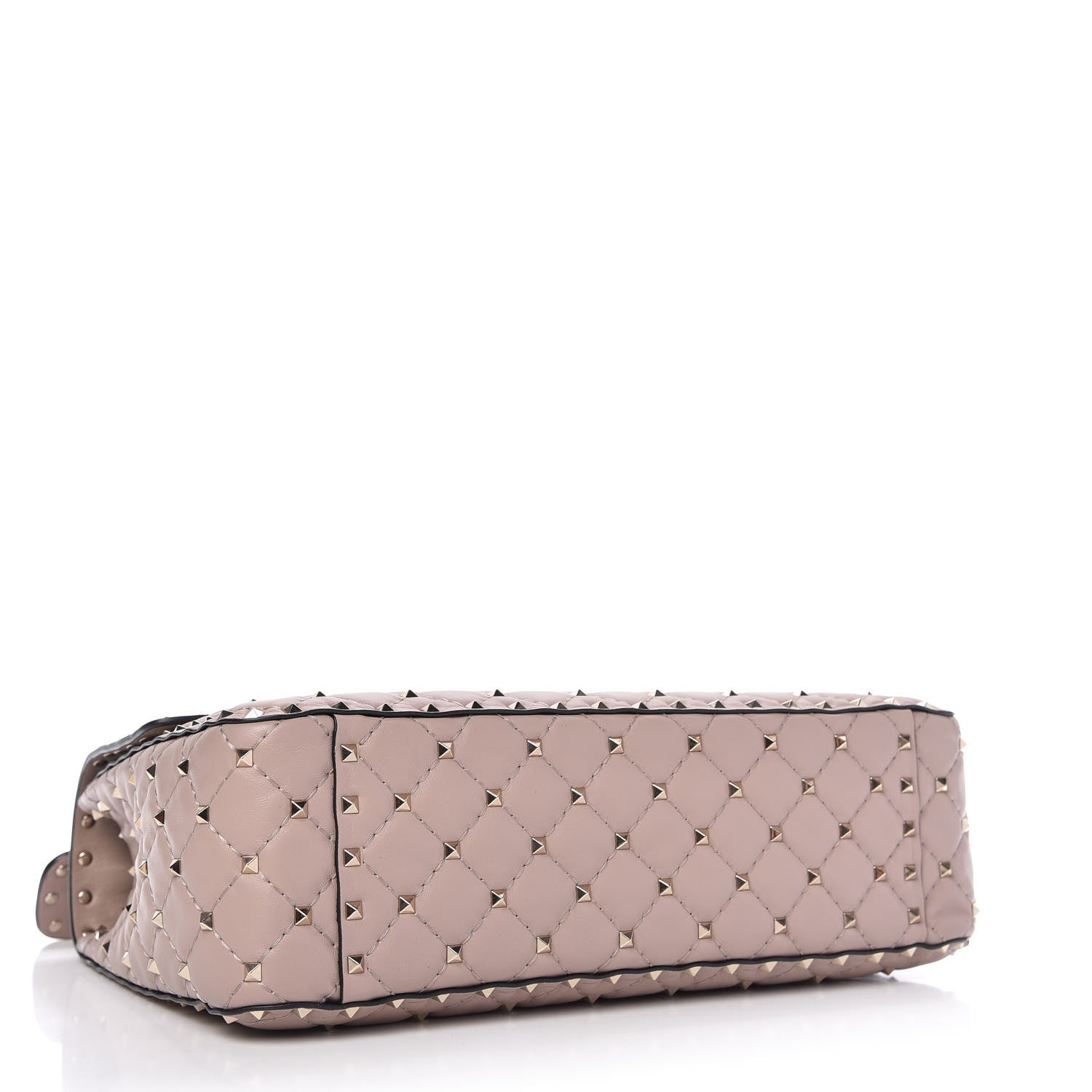 Valentino Garavani Nappa Large Rockstud Spike Shoulder Bag Poudre 4 of 9