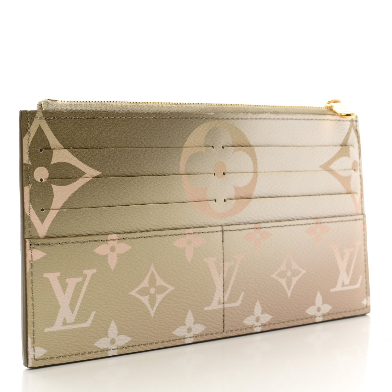 Louis Vuitton Monogram Giant Spring In The City Slim Purse Sunset Kaki 3 of 8