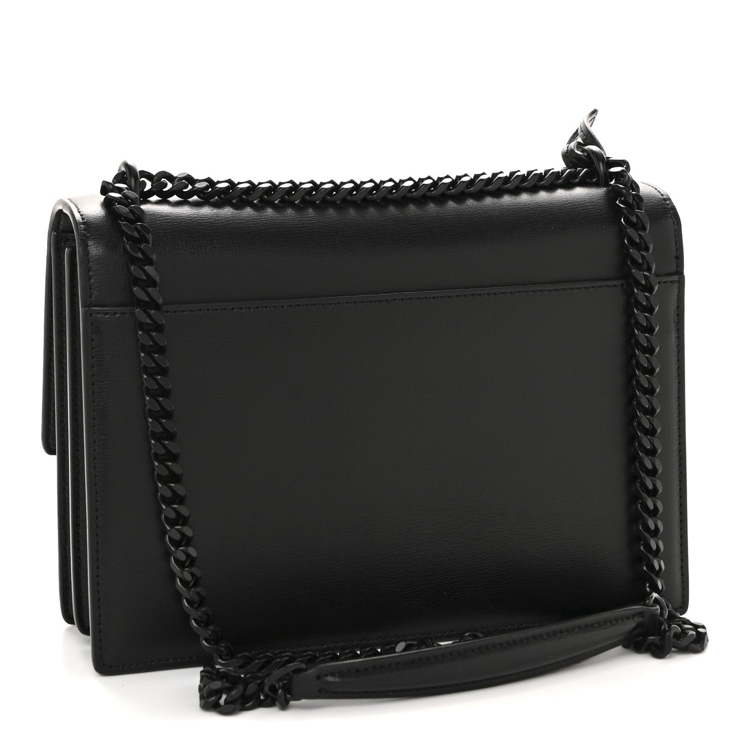 Saint Laurent Calfskin Medium Monogram Monochrome Sunset Black 3 of 11