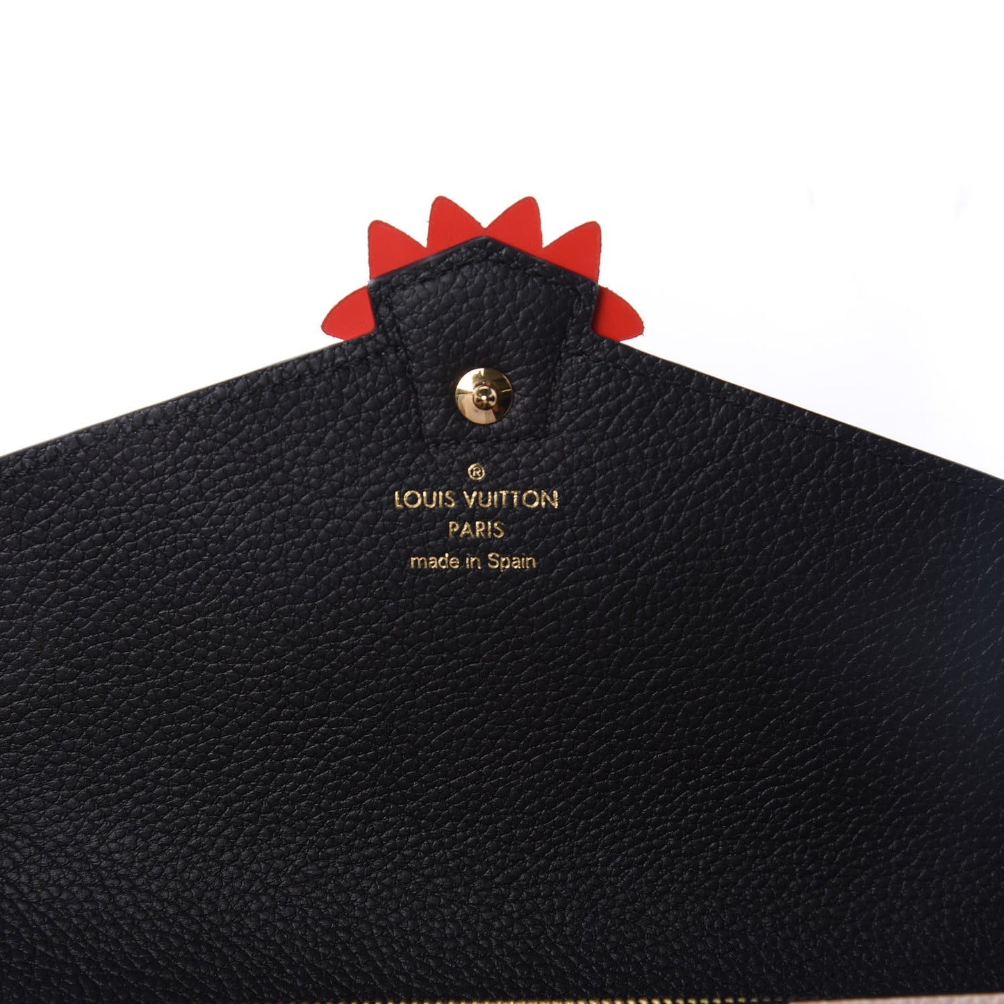 Empreinte Monogram Giant Crafty Sarah Wallet Creme Black