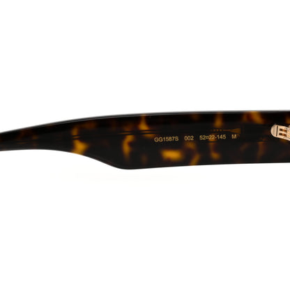 Gucci Acetate Oval Frame GG1587S Sunglasses Havana 11 of 16