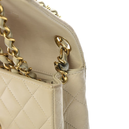 Chanel Lambskin Quilted Mini Square Flap Beige 18 of 19