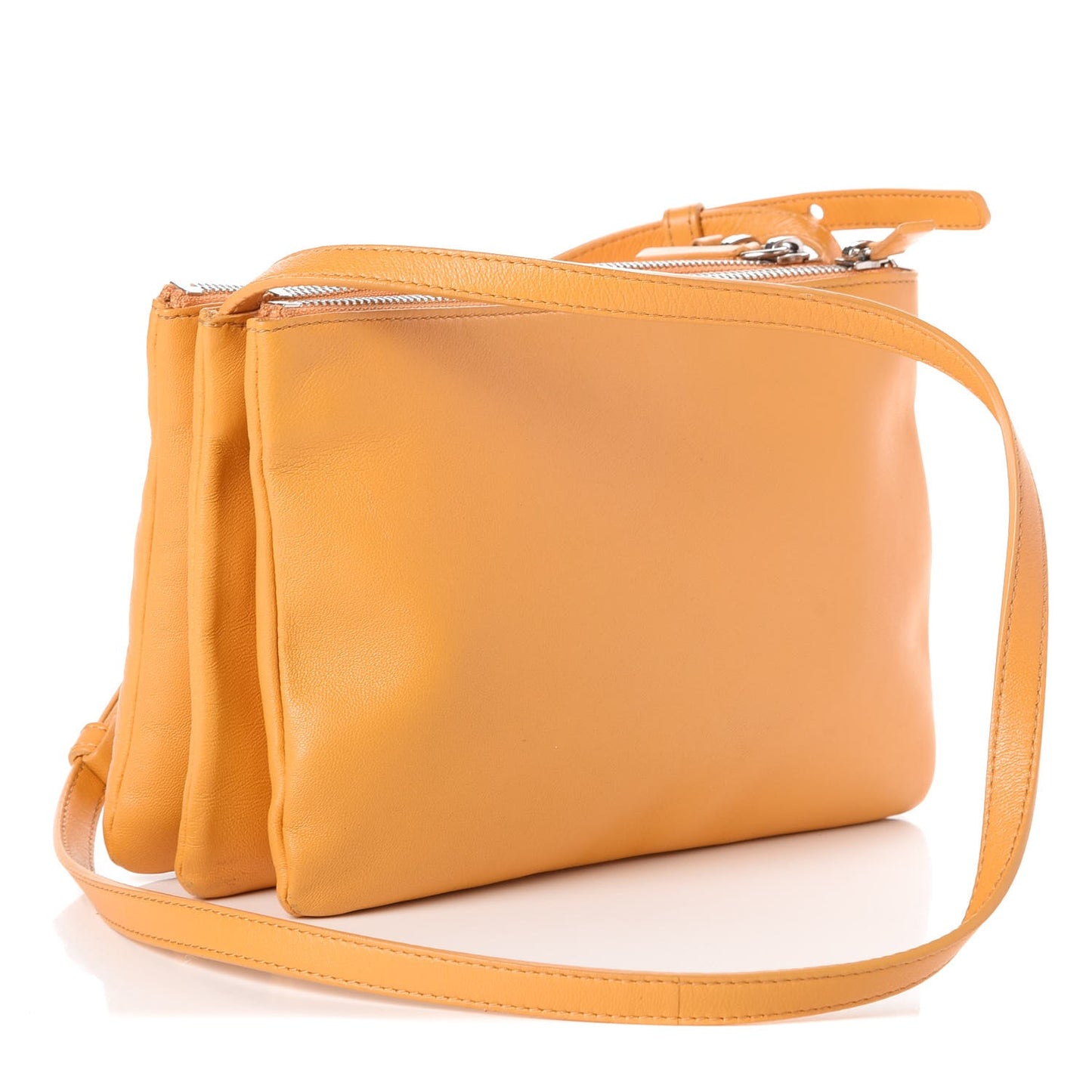 Lambskin Small Trio Crossbody Bag Sunflower