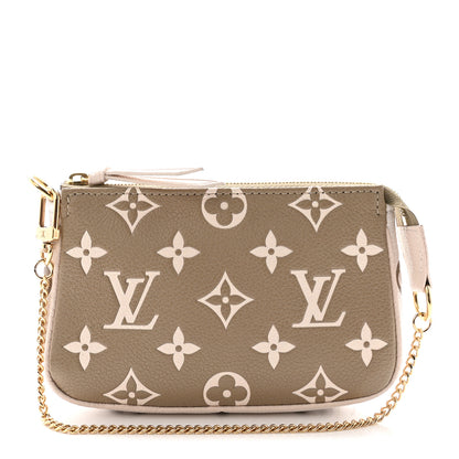 Louis Vuitton Empreinte Spring in the City Mini Pochette Accessories Kaki Beige Cream 1 of 6