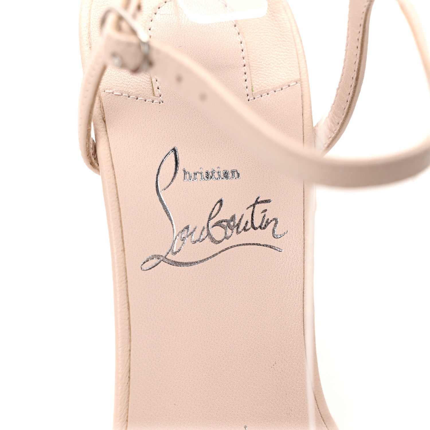 Christian Louboutin Nappa Condora 85 Sandals 35 Leche 7 of 8