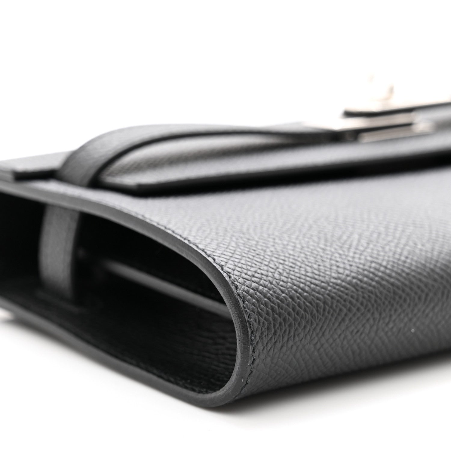 Hermes Epsom Kelly Wallet To Go Black 7 of 9