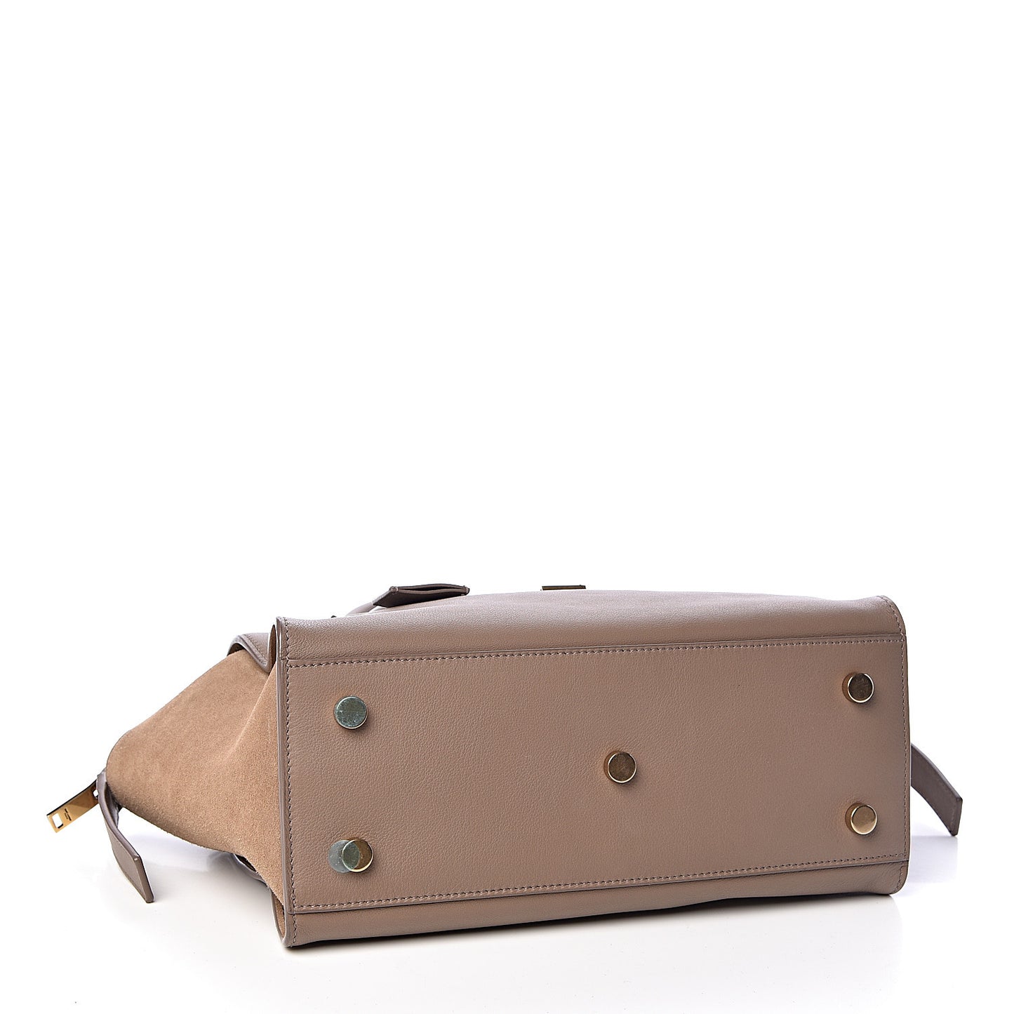 Calfskin Suede Baby Monogram Downtown Cabas Taupe
