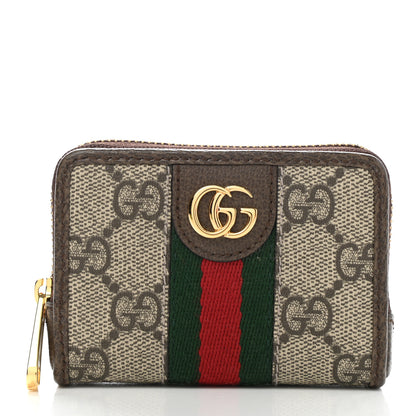 Gucci GG Supreme Monogram Web Ophidia Playing Card Case Beige New Acero 2 of 9