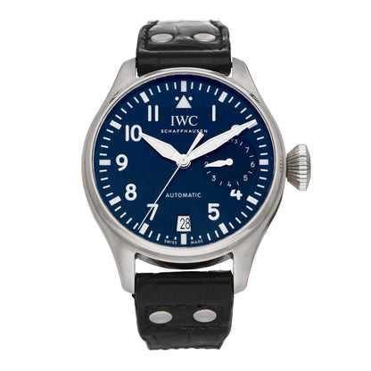 IWC Stainless Steel Alligator 46mm Big Pilot's “Le Petit Prince” Automatic Watch Blue IW501002 1 of 4