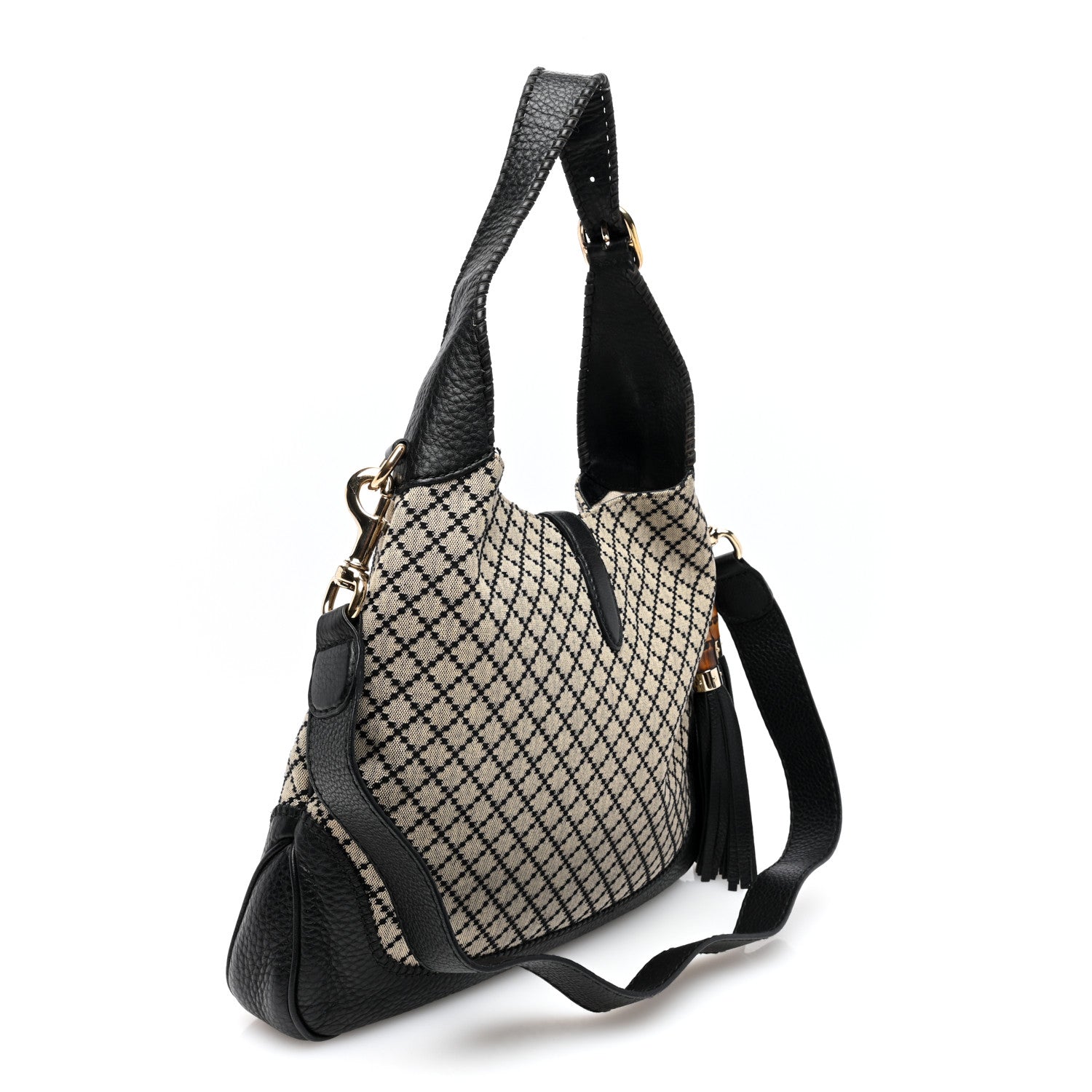 Gucci Diamante Medium New Jackie Shoulder Bag Black 3 of 10
