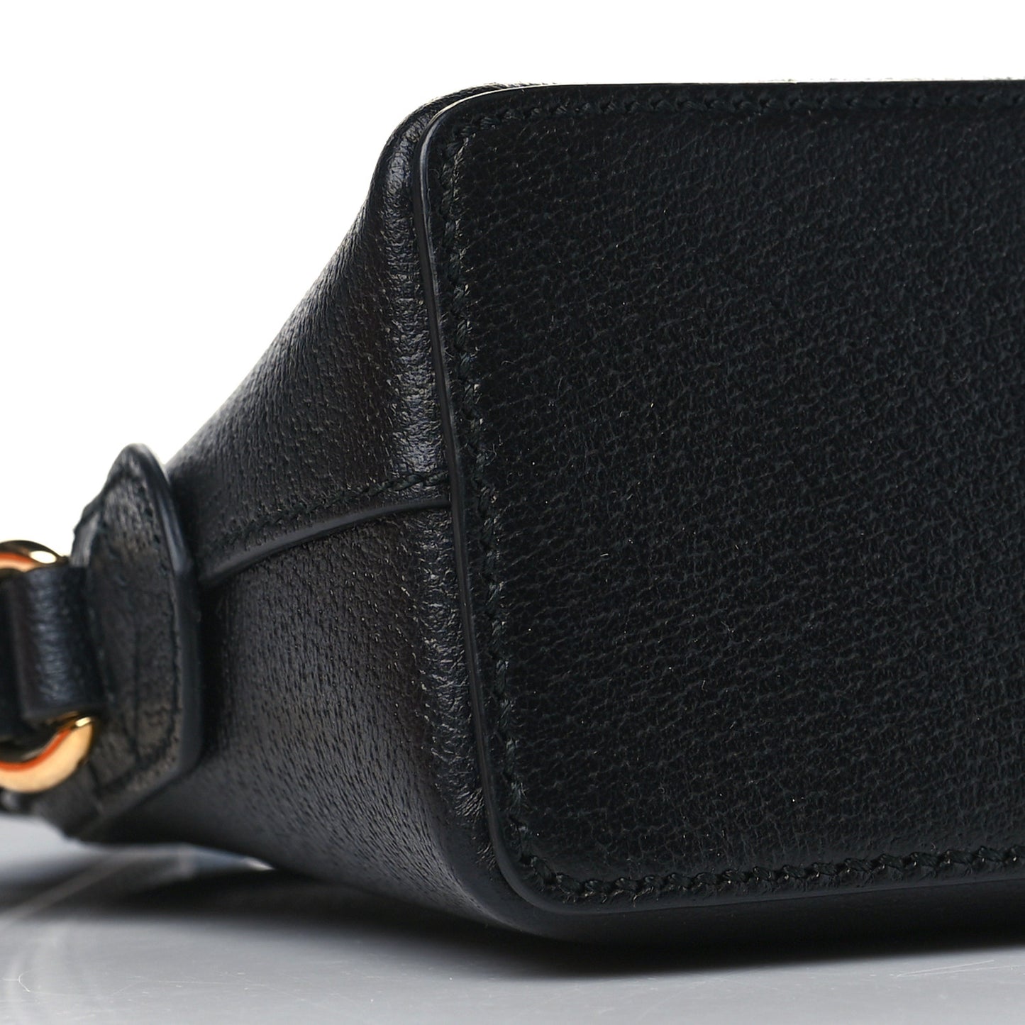Calfskin GG Web Small Ophidia Dome Shoulder Bag Black