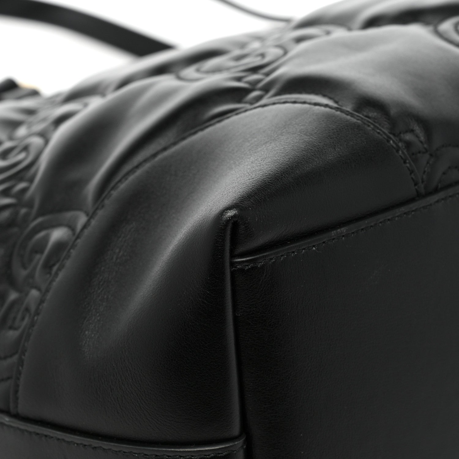 Gucci Calfskin GG Matelasse Medium Ophidia Shopping Tote Black 9 of 13