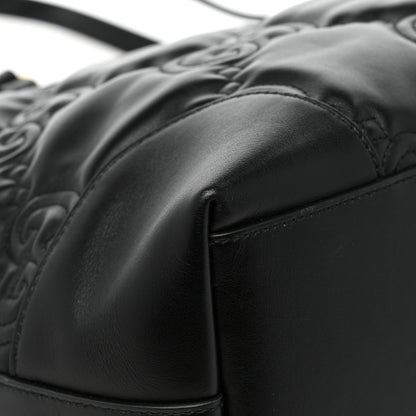 Gucci Calfskin GG Matelasse Medium Ophidia Shopping Tote Black 9 of 13