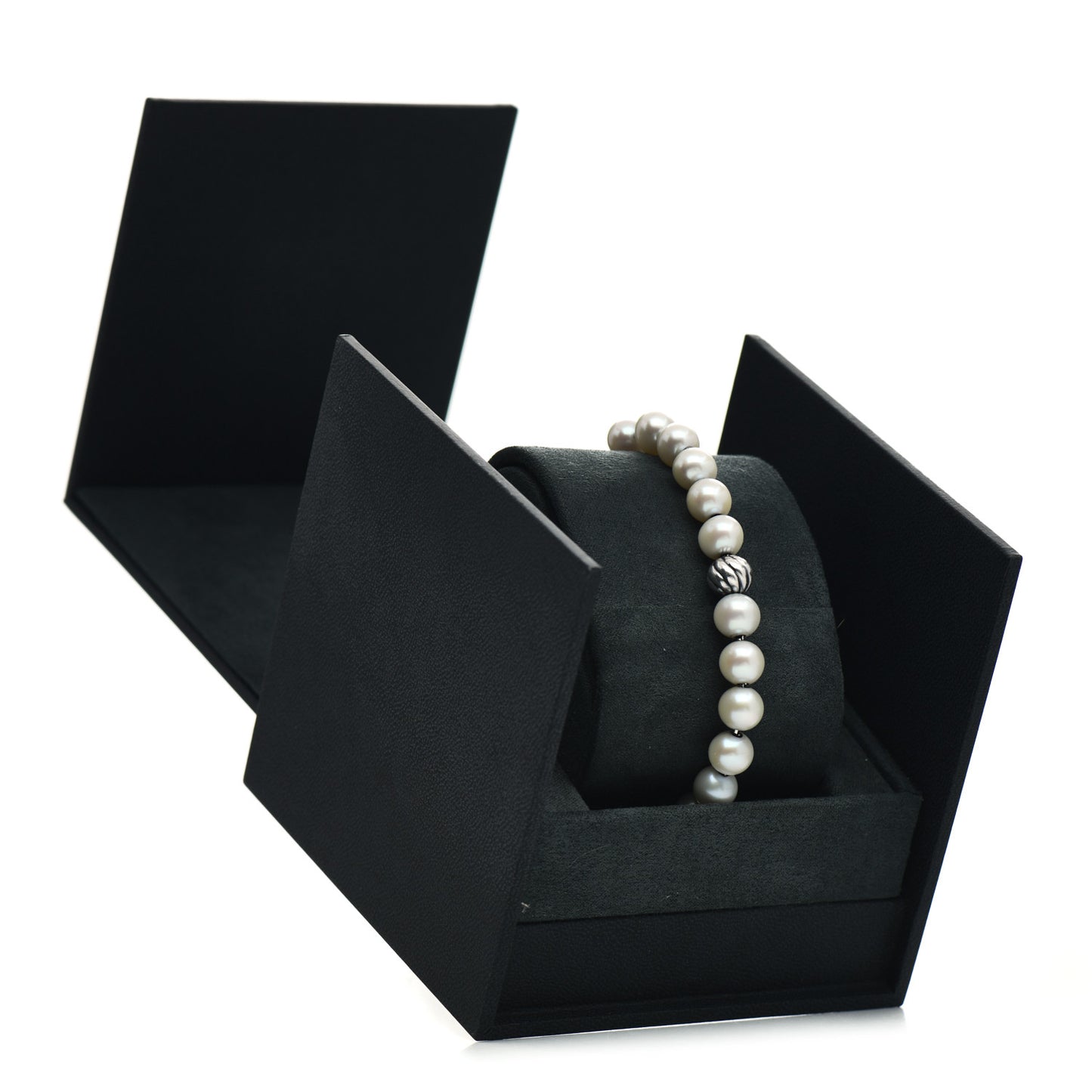 Sterling Silver Pearl 8mm Spiritual Bead Bracelet