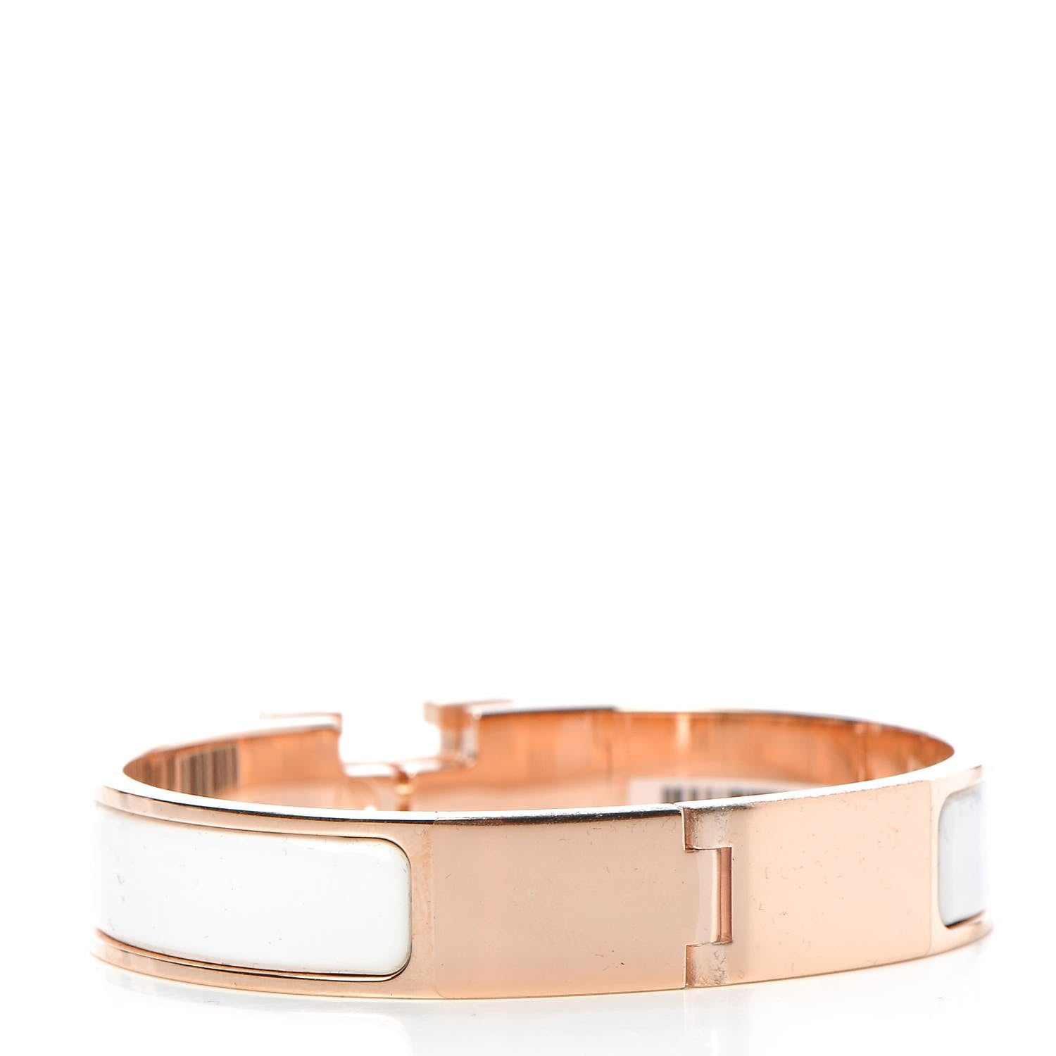 Hermes Enamel Narrow Clic Clac H Bracelet PM White 3 of 6