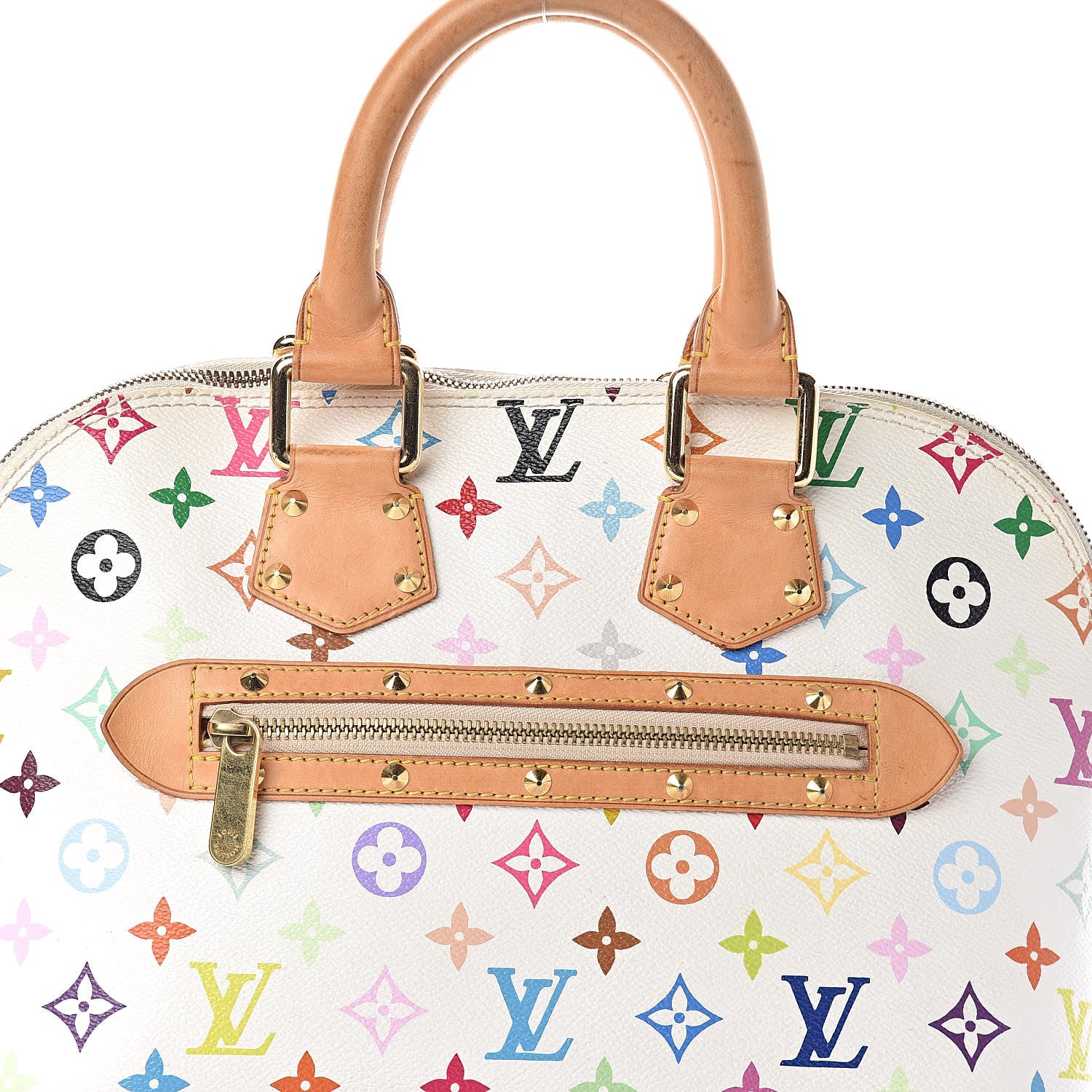 Louis Vuitton Monogram Multicolor Alma White 7 of 10
