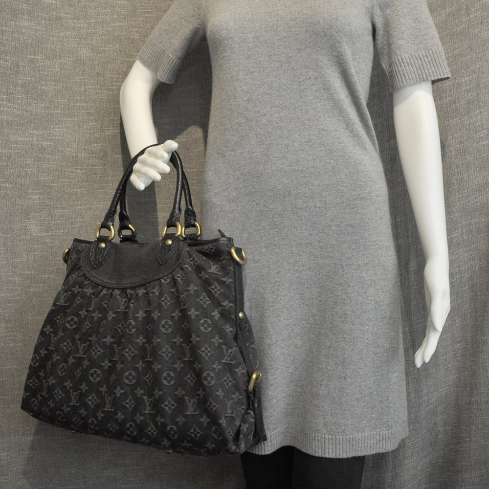 Louis Vuitton Denim Neo Cabby GM Black 2 of 9