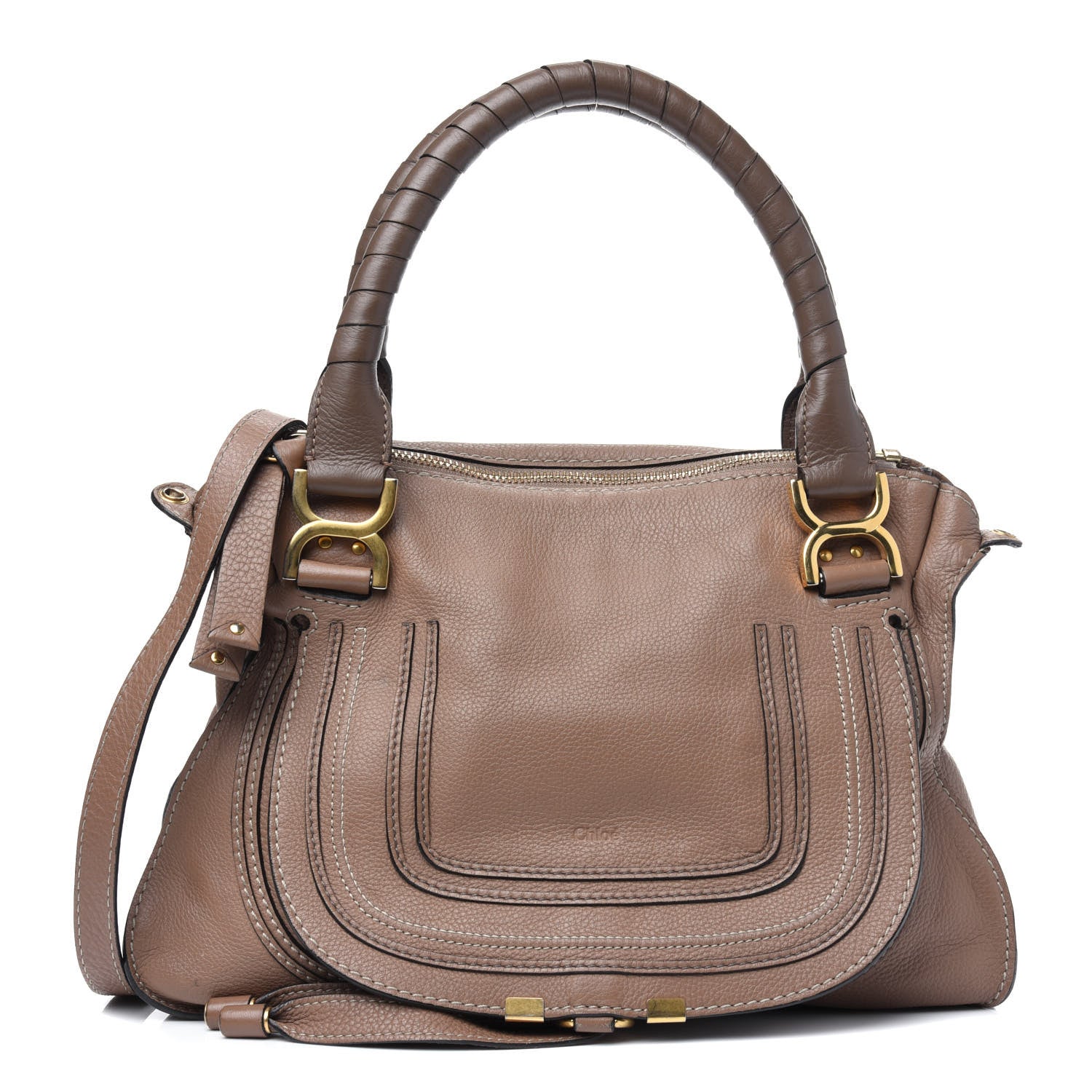 Chloe Calfskin Medium Marcie Satchel Nut 1 of 19
