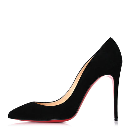 Christian Louboutin Suede Pigalle Follies 100 Pumps 39.5 Black 1 of 11