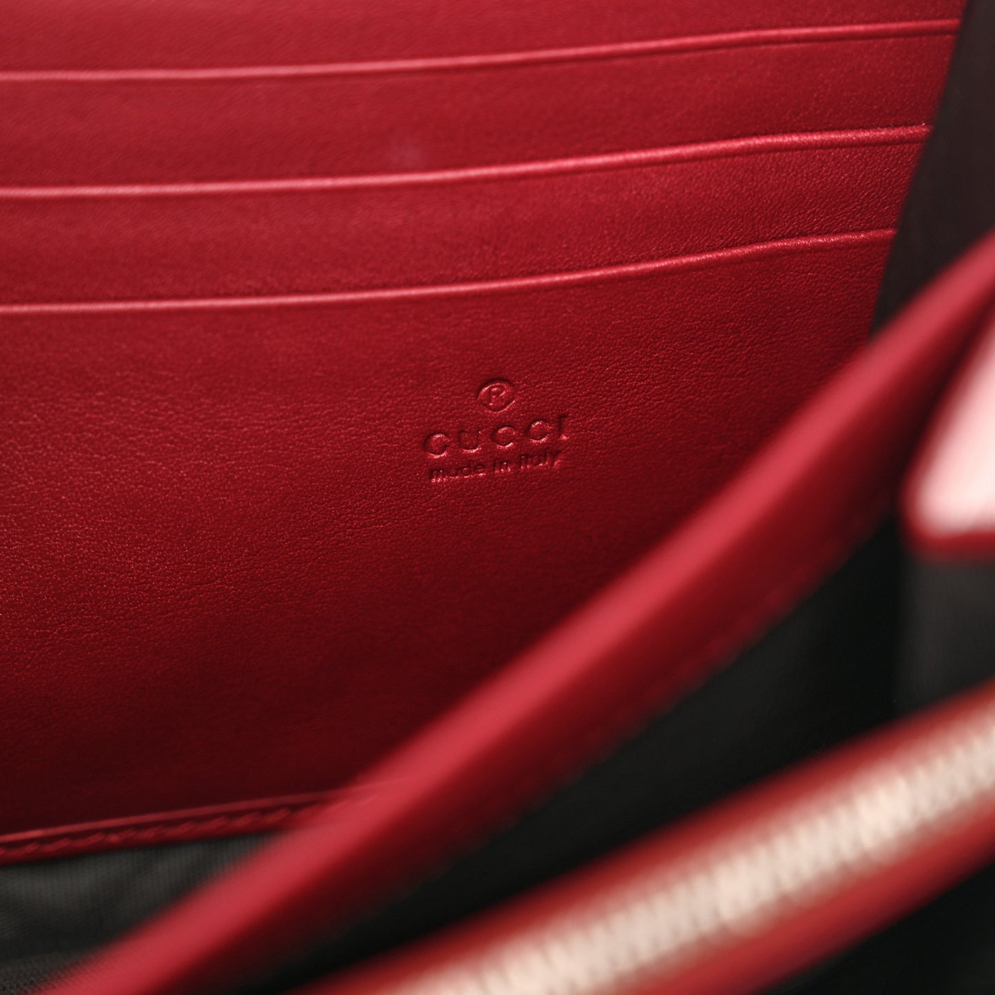 Velvet GG Monogram Mini Dionysus Chain Wallet Red Cipria