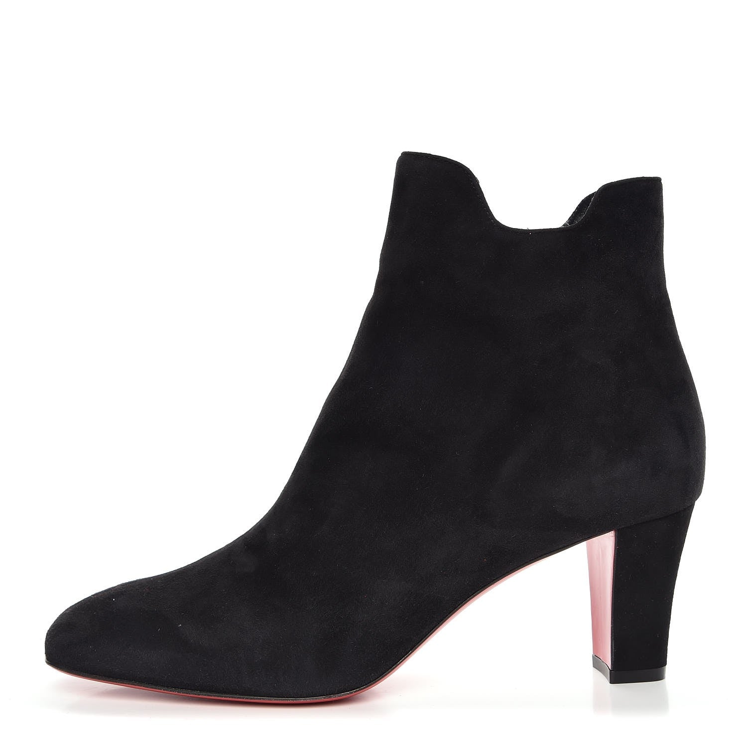 Christian Louboutin Veau Velours Tiagada 70 Ankle Boot 41.5 Black 1 of 8