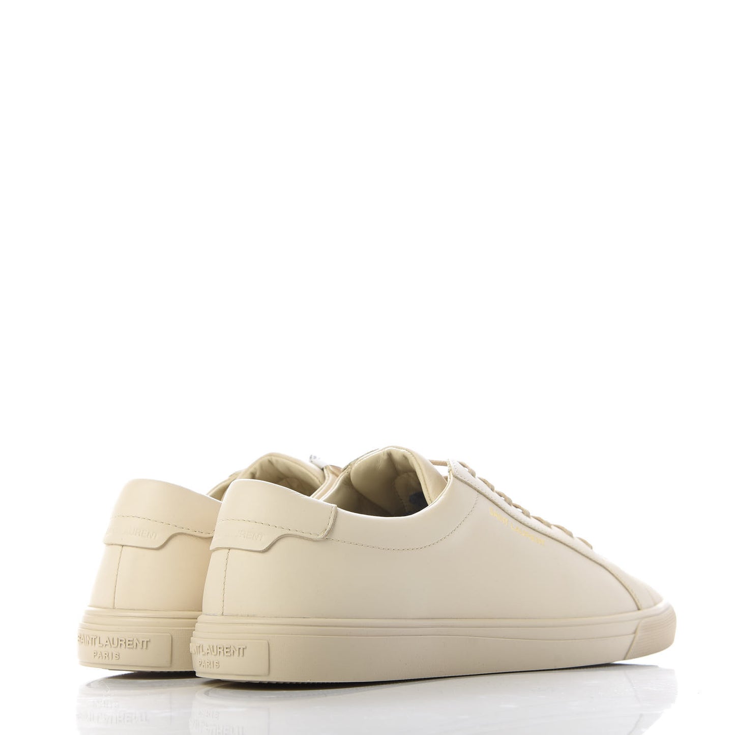 Calfskin Andy Low Top Sneakers 40 Dark Coquille
