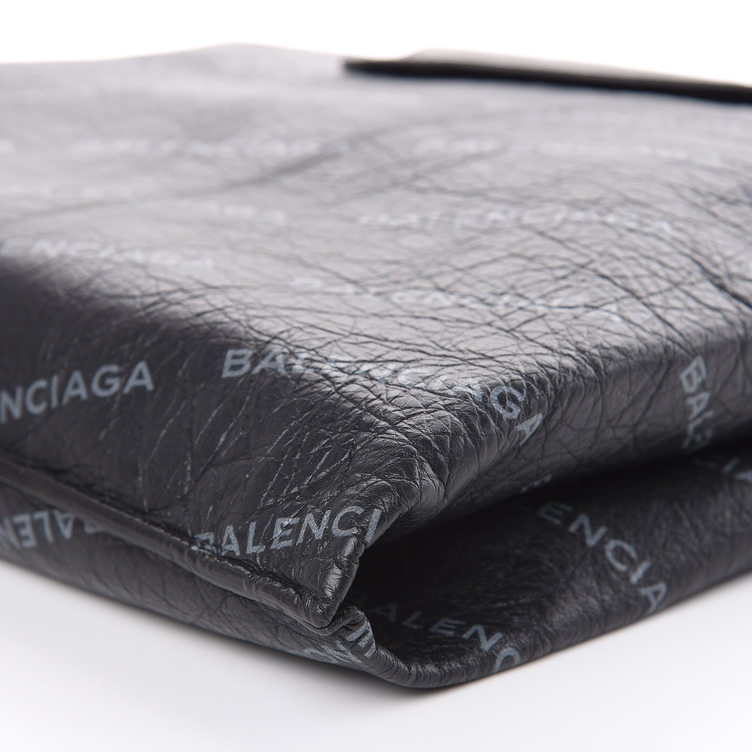 Balenciaga Agneau Arena Allover Logo M Supermarket Shopper Gris Crayon Gris 11 of 11