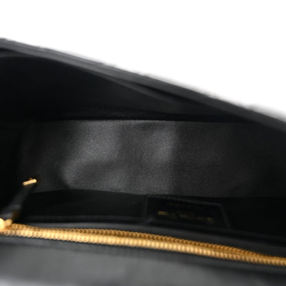 Christian Dior Grained Calfskin Cannage Large Caro Bag Black 5 of 10