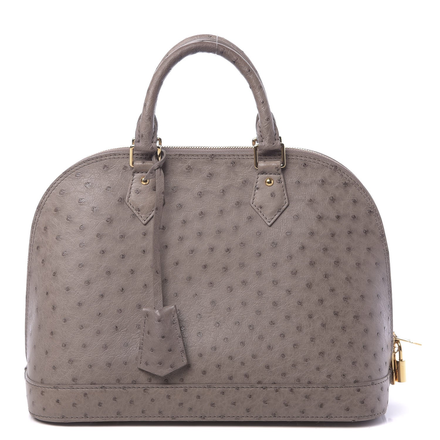 Louis Vuitton Ostrich Alma PM Gris 1 of 10