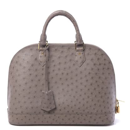 Louis Vuitton Ostrich Alma PM Gris 1 of 10