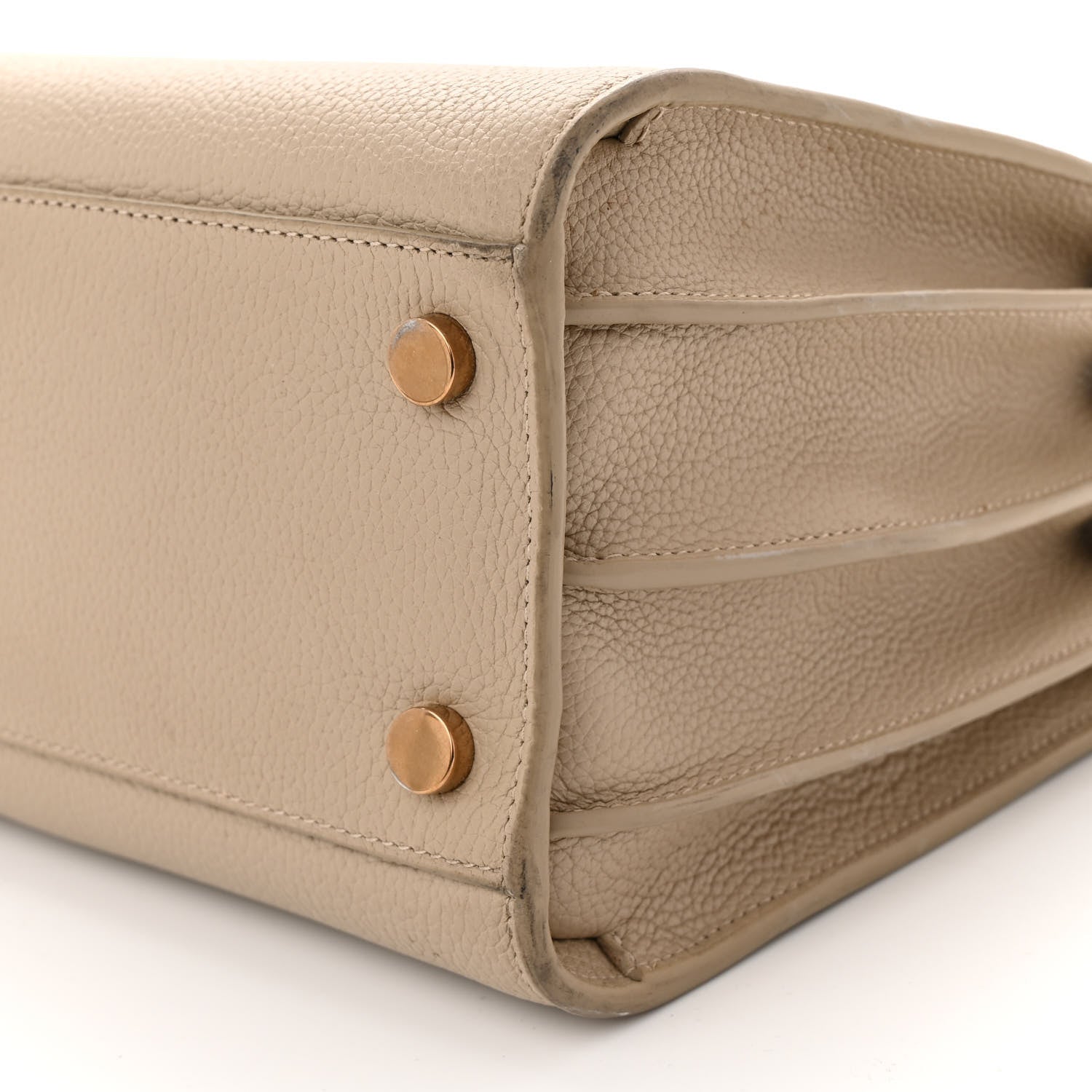 Saint Laurent Grained Calfskin Baby Sac De Jour Souple Sea Salt 11 of 14