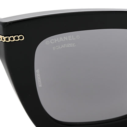 Chanel Acetate Square Sunglasses 5509-A Black 7 of 9