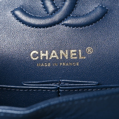 Chanel Caviar Quilted Small Double Flap Blue 6 of 10