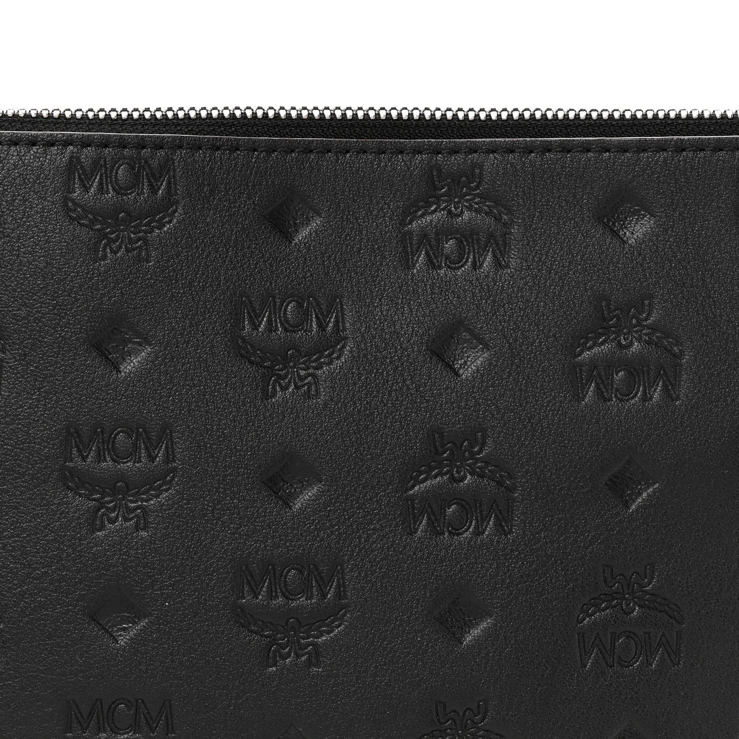 Calfskin Ottomar Monogram Aren Crossbody Pouch Black