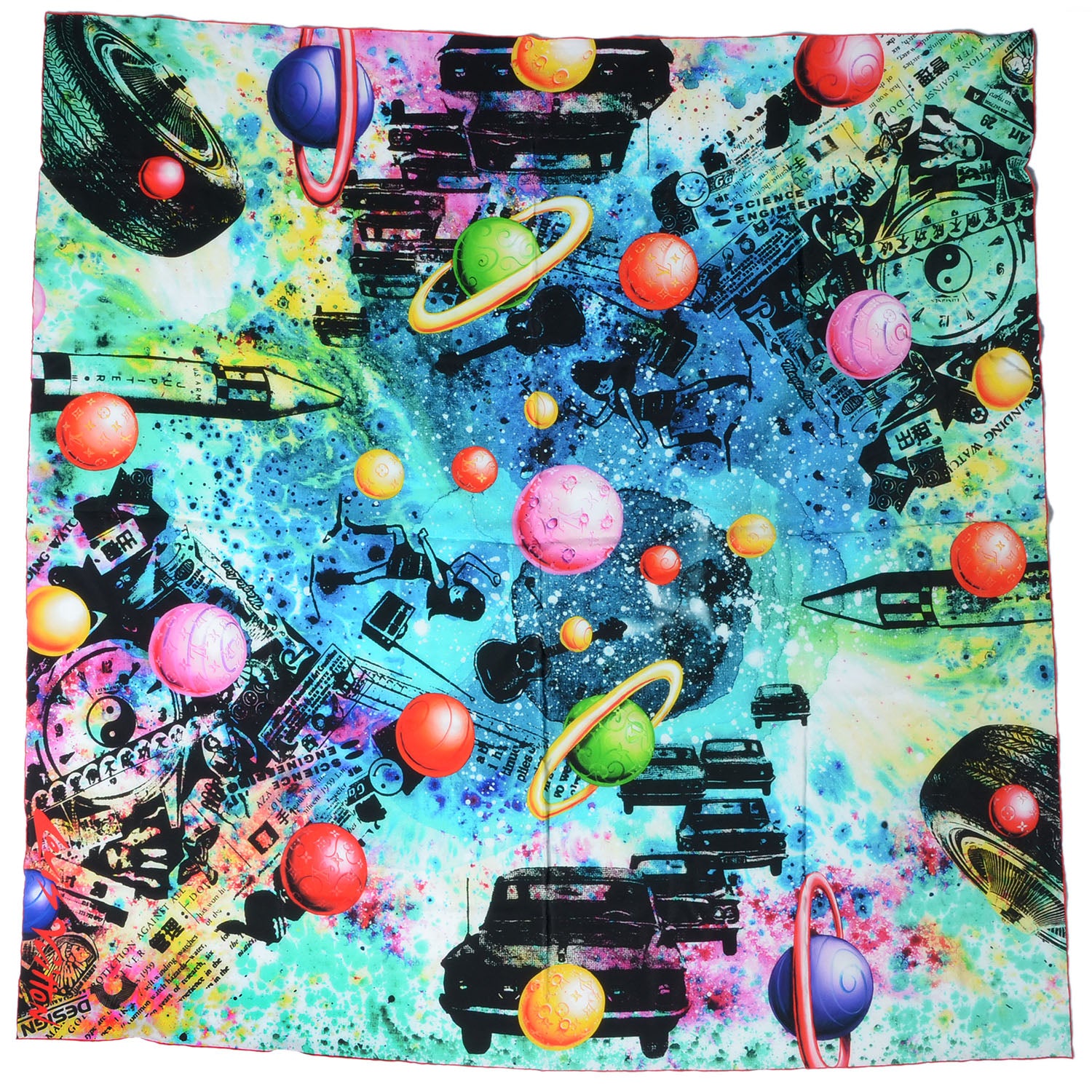 Louis Vuitton Silk Giant Square By Kenny Scharf Scarf 3 of 5