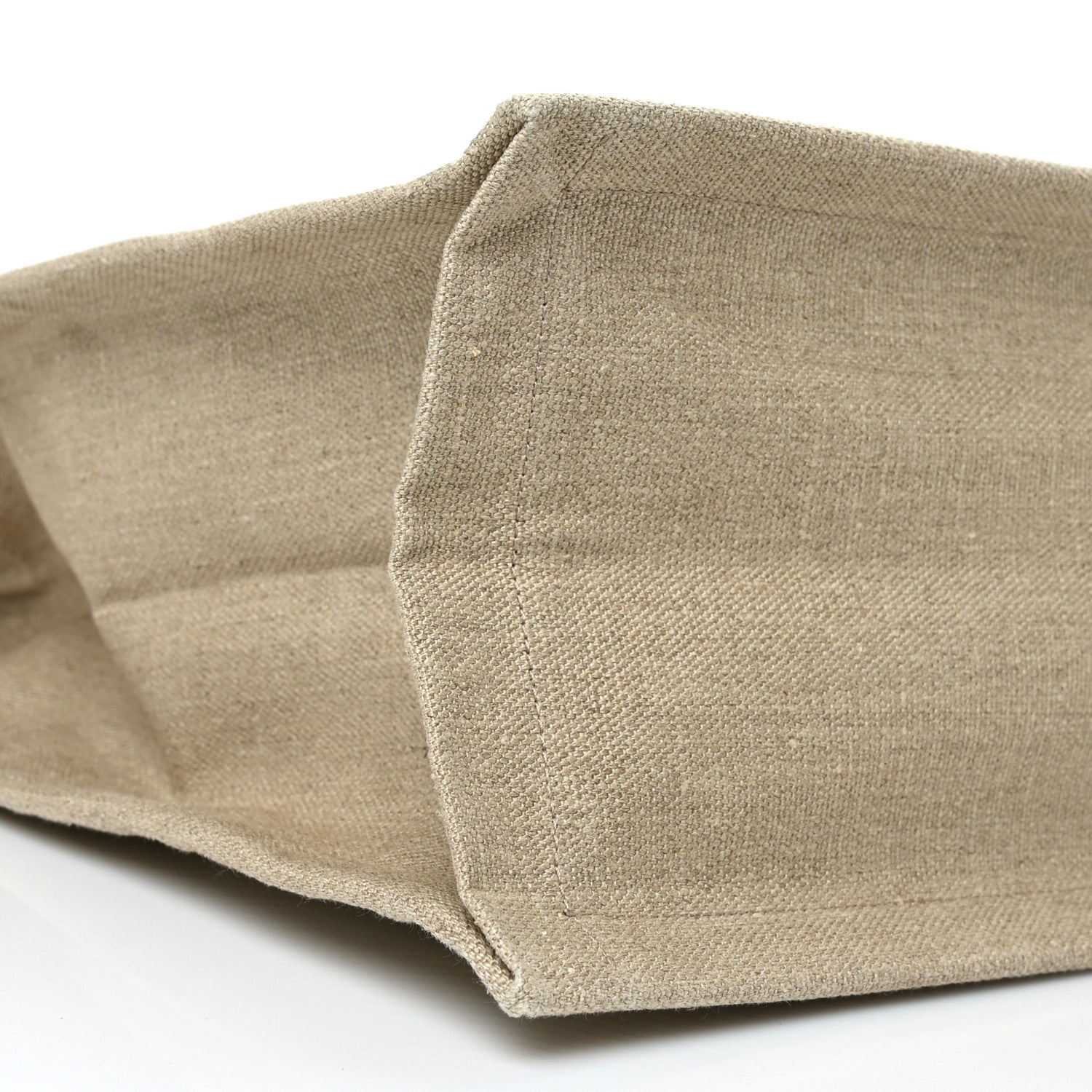 Saint Laurent Linen Calfskin Small Rive Gauche Tote Beige Sea Salt 8 of 8