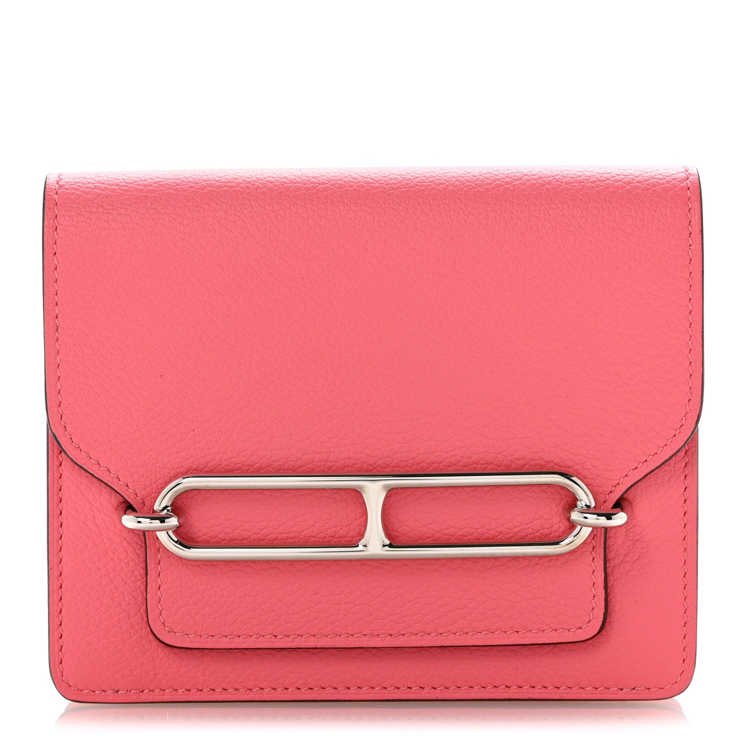 Hermes Chevre Mysore Roulis Slim Wallet Rose Azalee 1 of 10