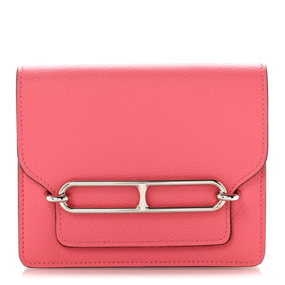 Hermes Chevre Mysore Roulis Slim Wallet Rose Azalee 1 of 10