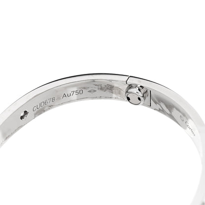 Cartier 18K White Gold 4 Diamond LOVE Bracelet 16 7 of 9