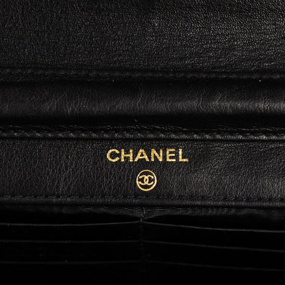 Chanel Patent Timeless CC Wallet On Chain WOC Black 5 of 8