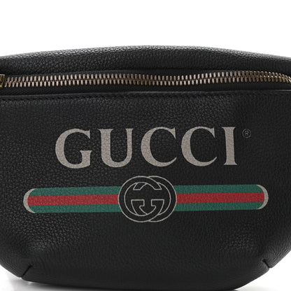 Gucci Grained Calfskin Small Logo Belt Bag Black 8 of 10
