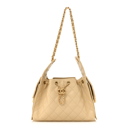 Chanel Caviar Quilted Small Chanel 25 Handbag Beige 1 of 10