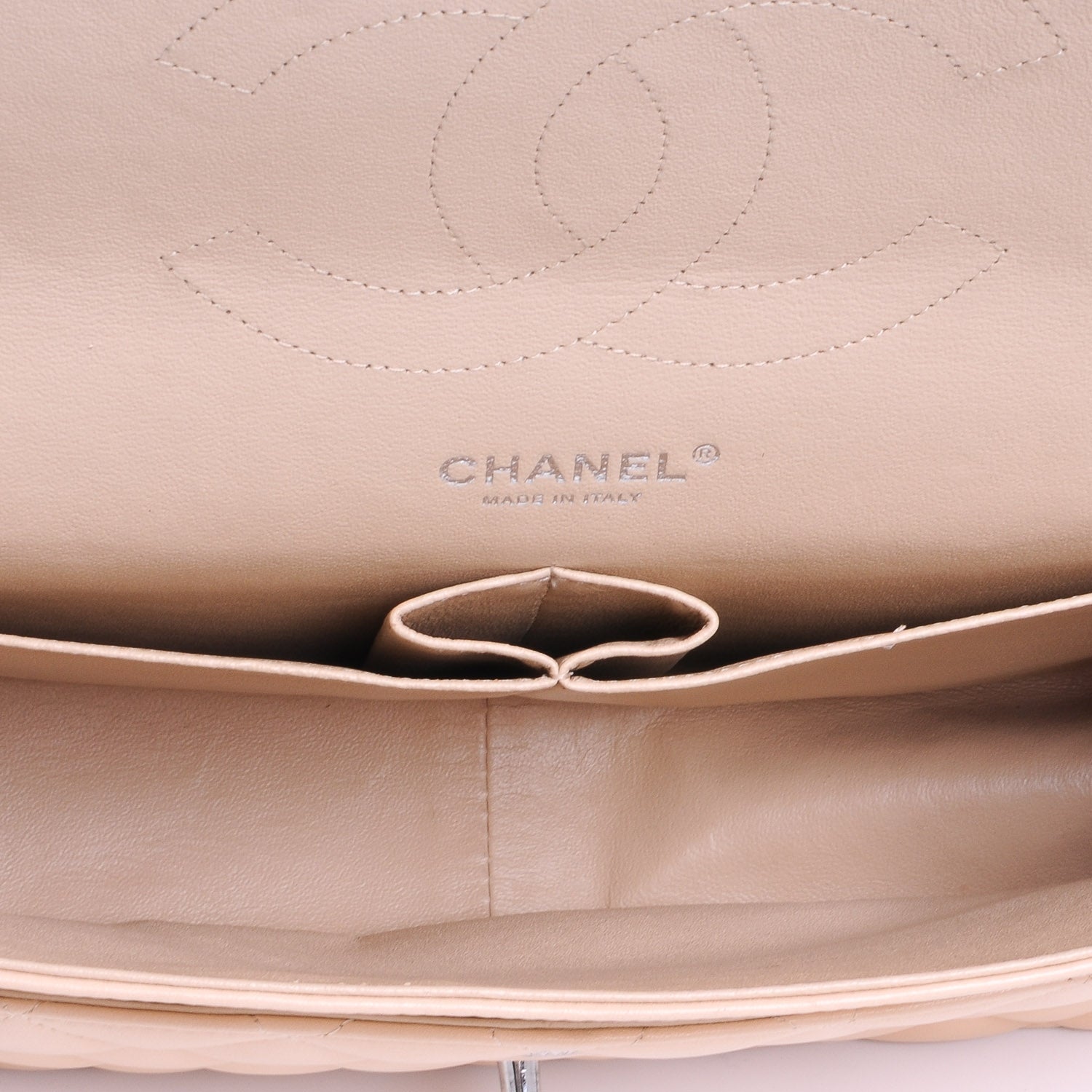 Chanel Lambskin Jumbo Double Flap Beige Clair 8 of 8