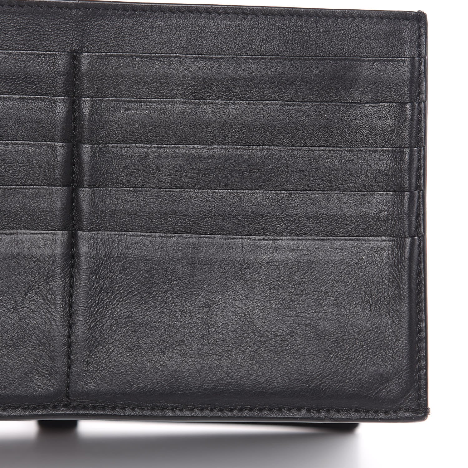 Celine Lizard Calfskin Large Multifunction Strap Wallet Black 10 of 14