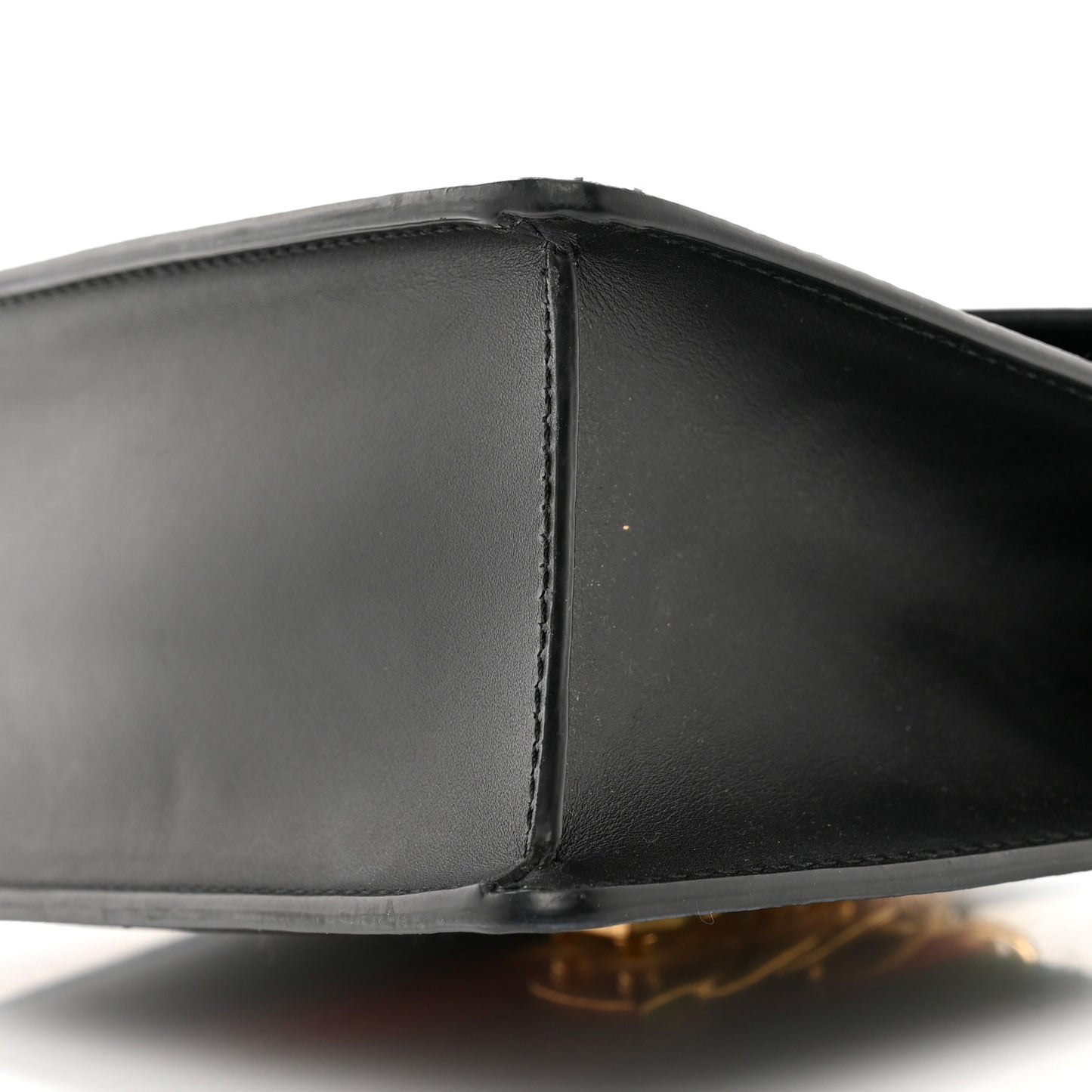 Calfskin Mini Sylvie Top Handle Bag Black