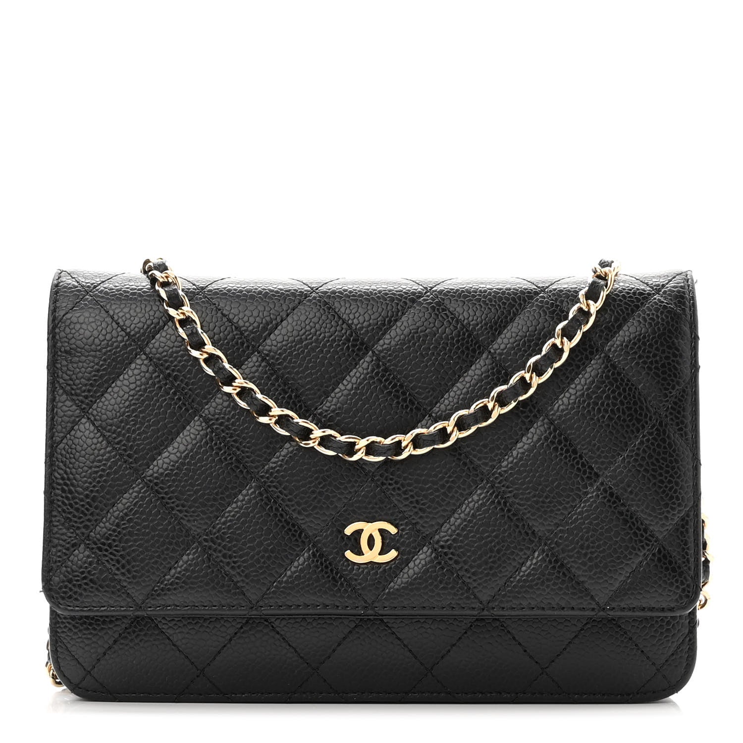 Chanel Caviar Quilted Wallet On Chain WOC Black 1 of 11