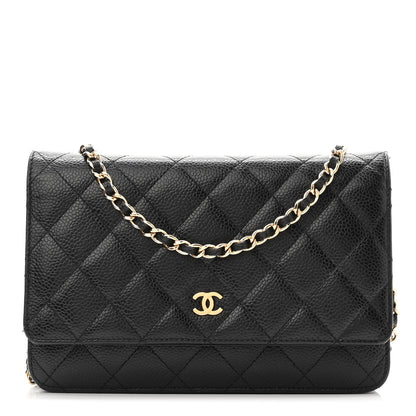 Chanel Caviar Quilted Wallet On Chain WOC Black 1 of 11