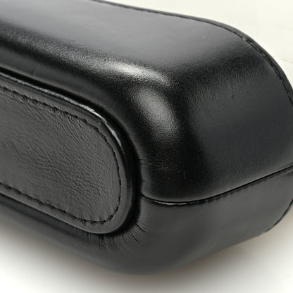 Chanel Aged Calfskin Quilted Small Gabrielle Clutch With Chain White Black 12 of 13