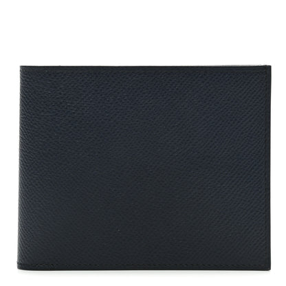 Hermes Epsom Citizen Twill Compact Wallet Bleu Indigo 1 of 9
