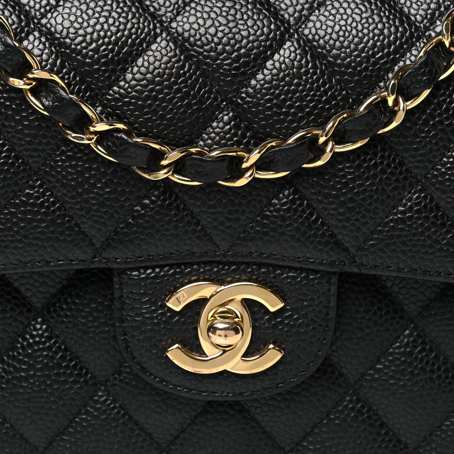 Chanel Caviar Quilted Small Double Flap Black 8 of 12